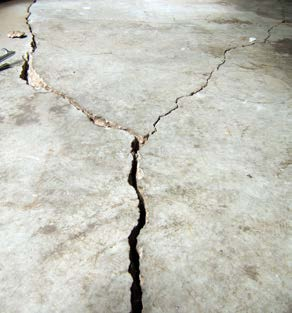 Cracks in the foundation, before
