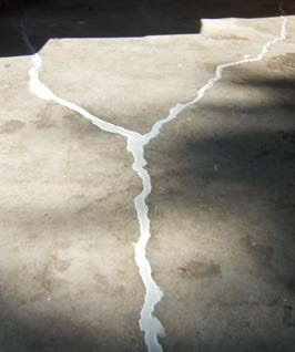 Cracks in the foundation after sealing