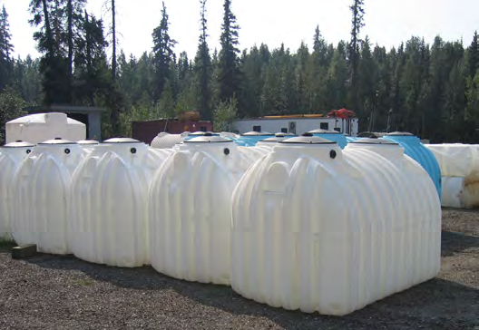 High density polyethylene tanks