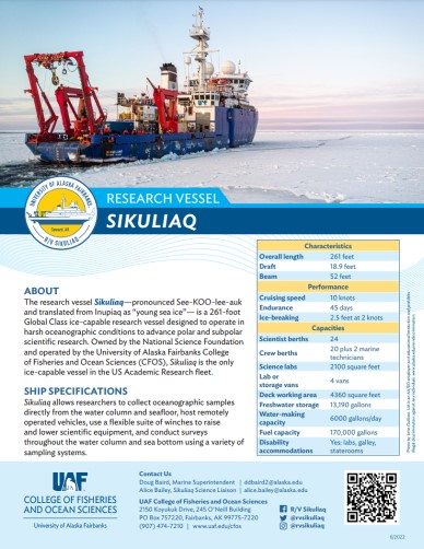 Sikuliaq flyer PDF