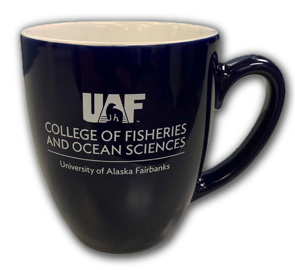 CFOS Ceramic mug Dark blue ceramic coffee mug with CFOS logo in white