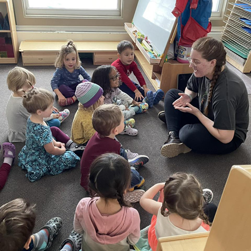 MUED student Mari Ana Beks teaches at the Bunnell House Lab School