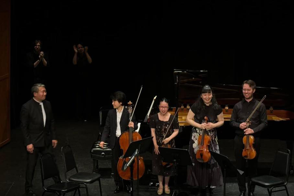 Strings on stage during the Hunter International Music Festival in New York. Photos courtesy of the Hunter International Music Festival