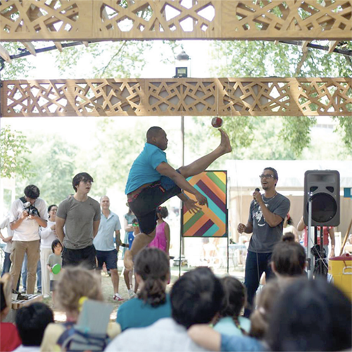 London Walker demonstrates the OneFoot High Kick. Maria James Photo