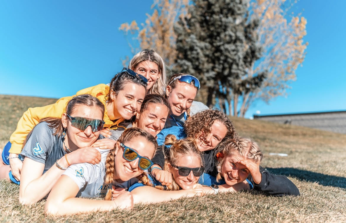 UAF Cross country athletes at the West Billings Region Race. Photo courtesy of Hazel Probst