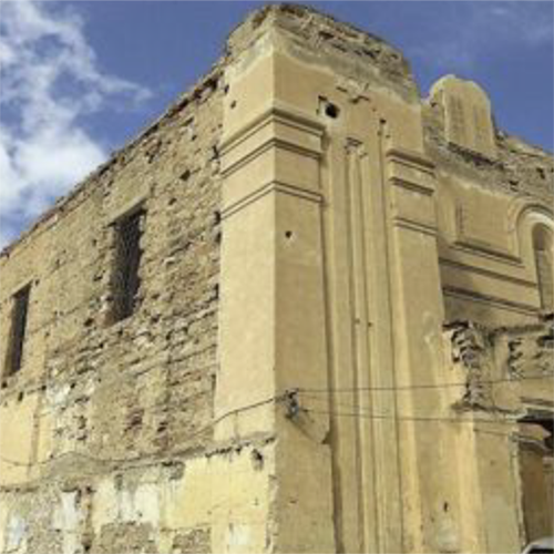 Worn building in Libya