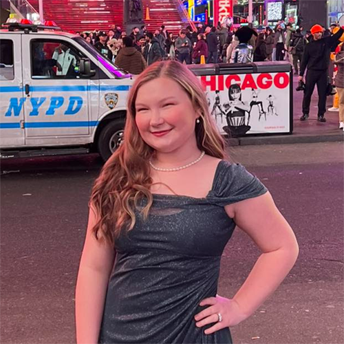 Ellie “Paukana” Martinson in New York City ready to perform at Carnegie Hall