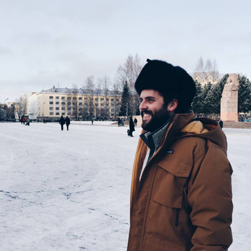 University of Alaska history professor Tyler Kirk in Syktyvkar, a city in the Russia’s Komi Republic, in 2016. Kirk was doing research as a Fulbright Scholar for his recently published book “After the Gulag.” (Photo provided by Tyler Kirk)