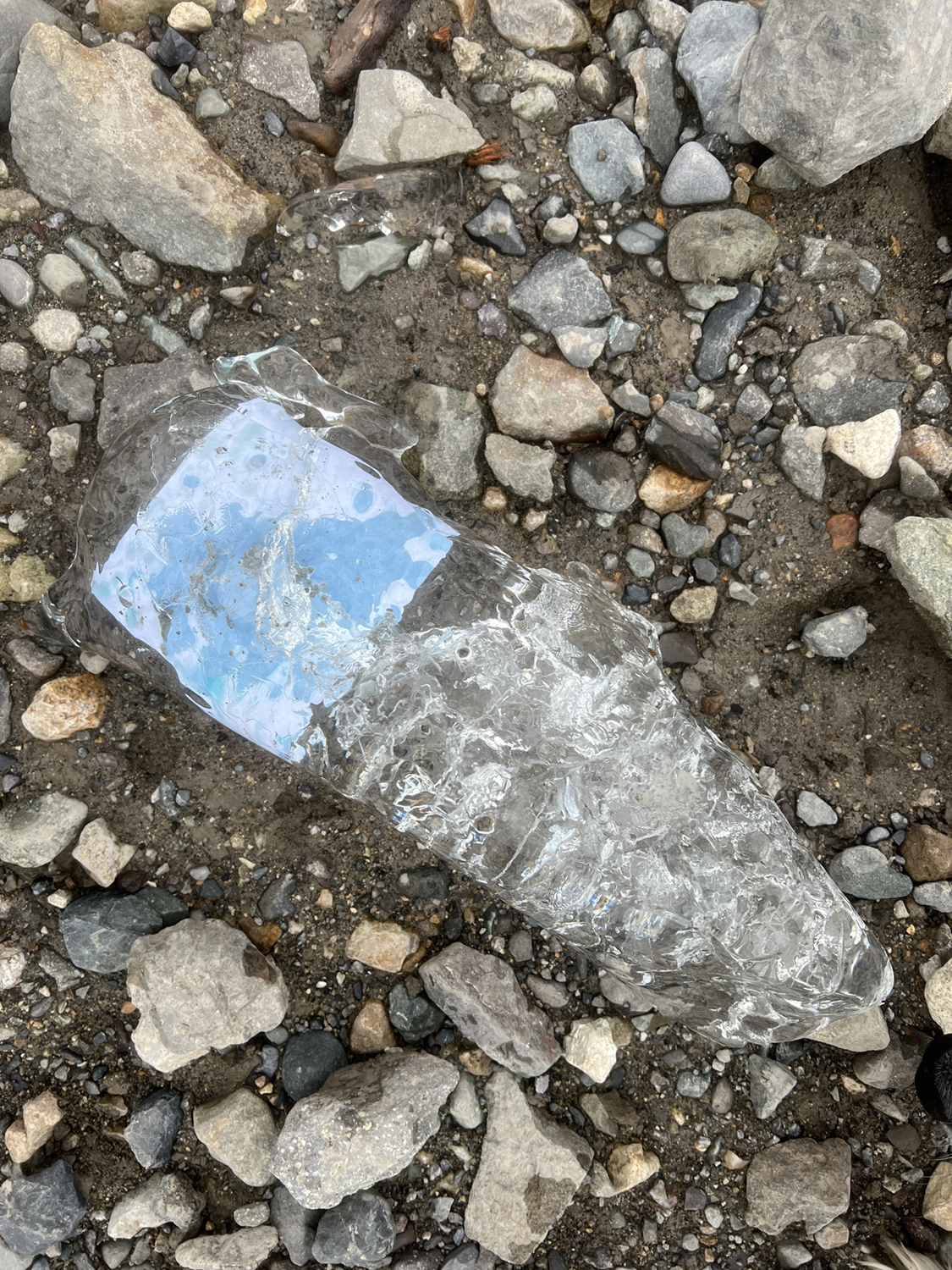 Inspiration for painting found at Castner Glacier. Photos courtesy of Bitzer & Dixon.