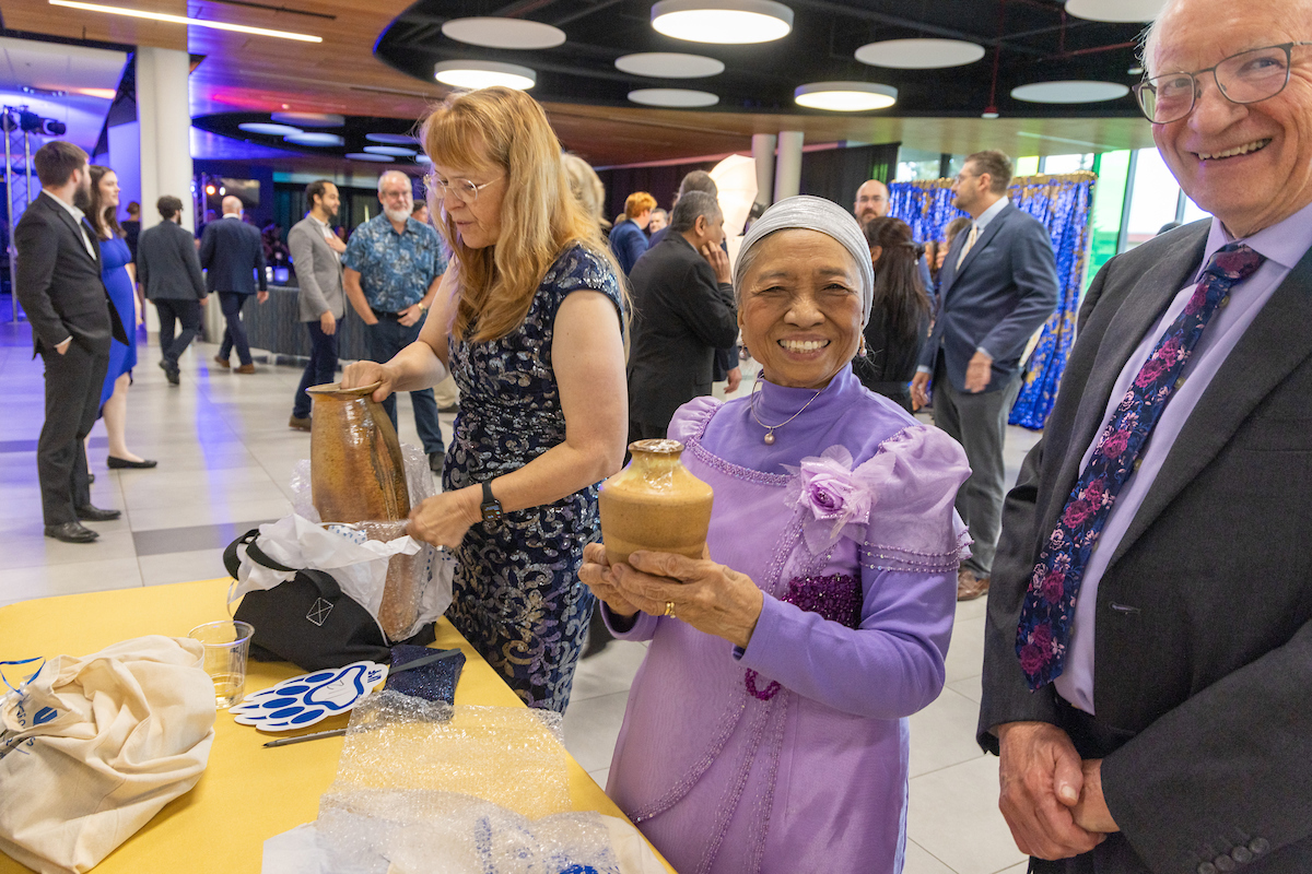 The Blue & Gold Banquet and Fundraising Auction at Dine 49 on the UAF campus Saturday, September 14, 2024. UAF Photo by Eric Engman