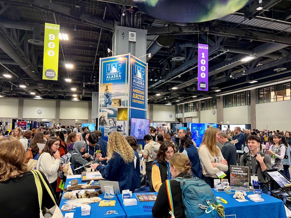 UAF booth at AGU24