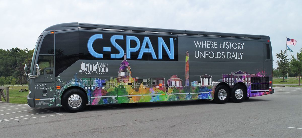 Museum visitors invited to tour C-SPAN bus
