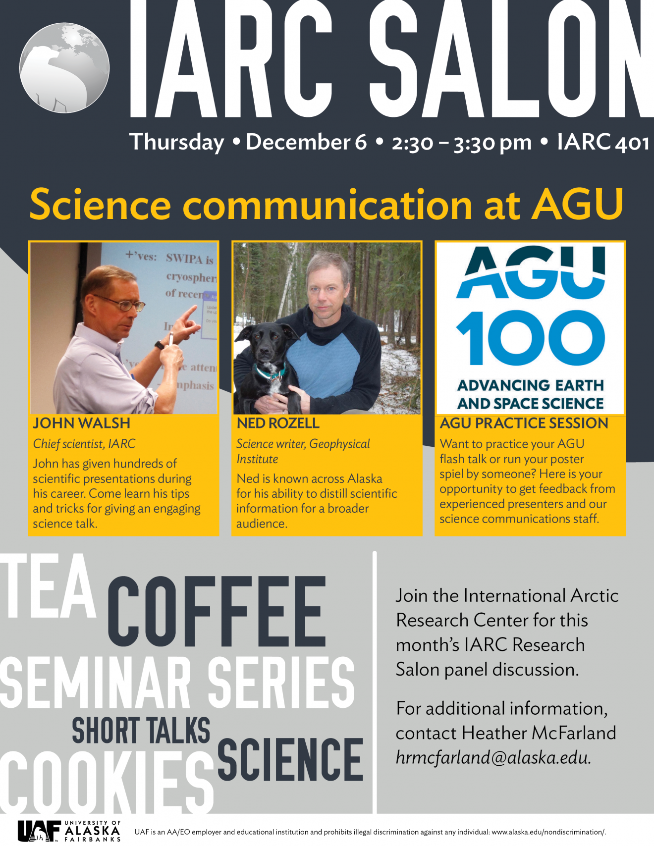 IARC Salon: Science Communication at AGU