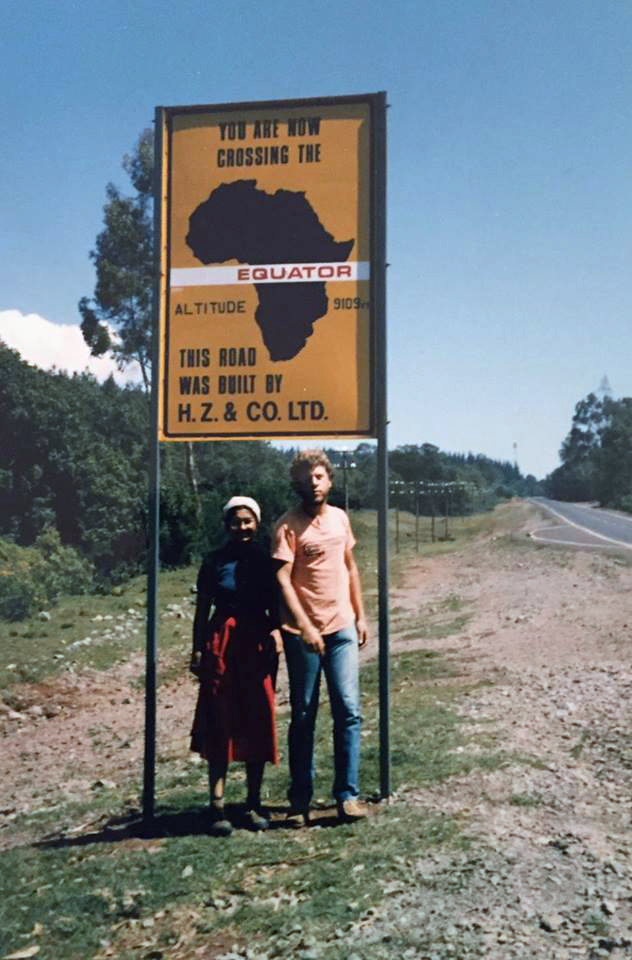 Photo courtesy of Uma BhattUma Bhatt and husband David Newman pictured in Kenya in the mid-1980s, where they served two years in the Peace Corps.
