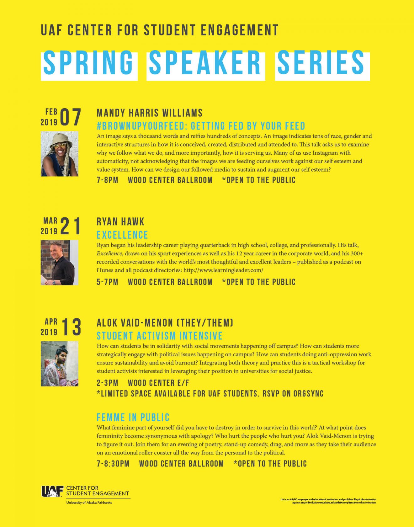 student speaker series flyer