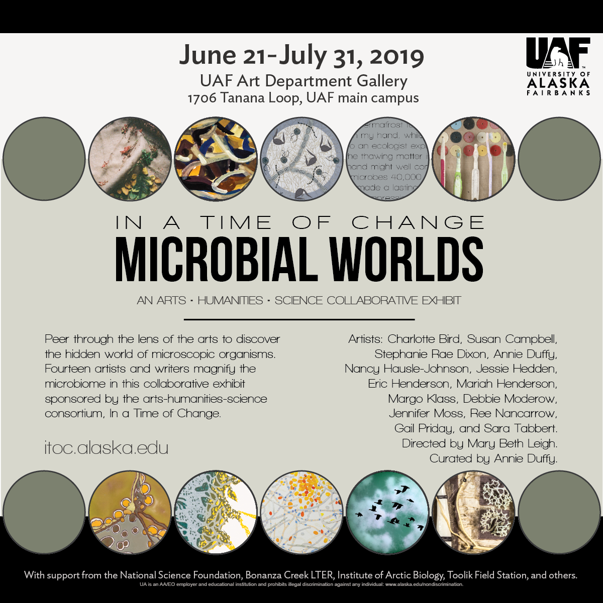 Microbial Worlds event flyer