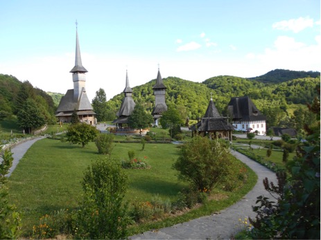Village in the Maramures Mountains.