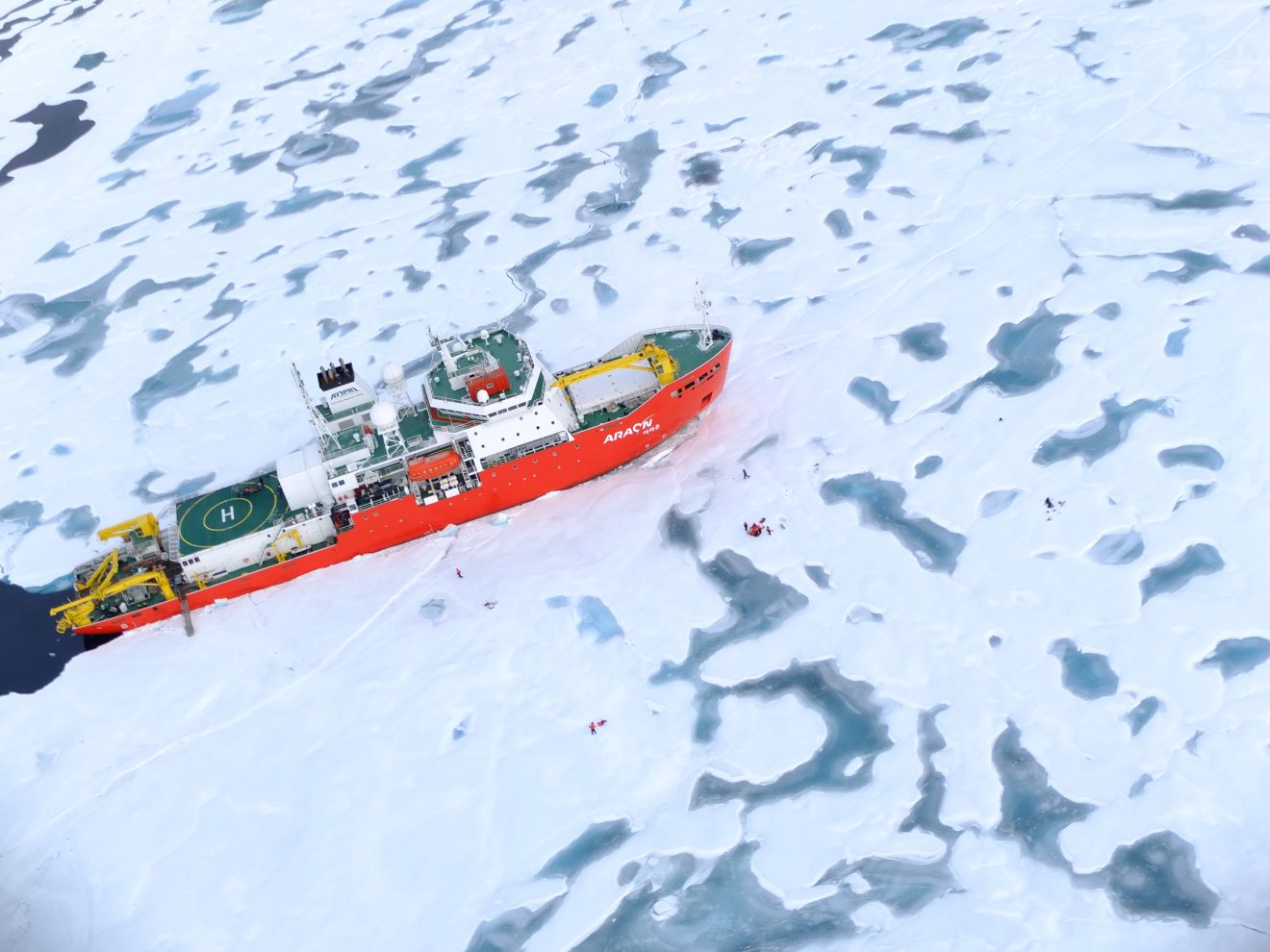 Icebreaker's cyclone encounter reveals faster sea ice decline