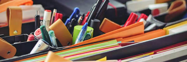 folders and pens