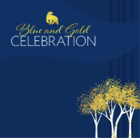 2020 Blue and Gold Celebration logo