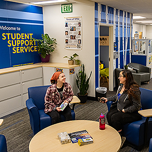 Students enjoy time at the Student Support Services. UAF photo by Leif Van Cise.