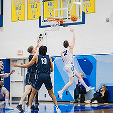 Men's basketball game, UAF MBB vs WWU. UAF Photo by Leif Van Cise.