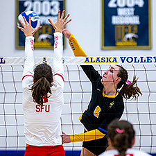 UAF women's volleyball team