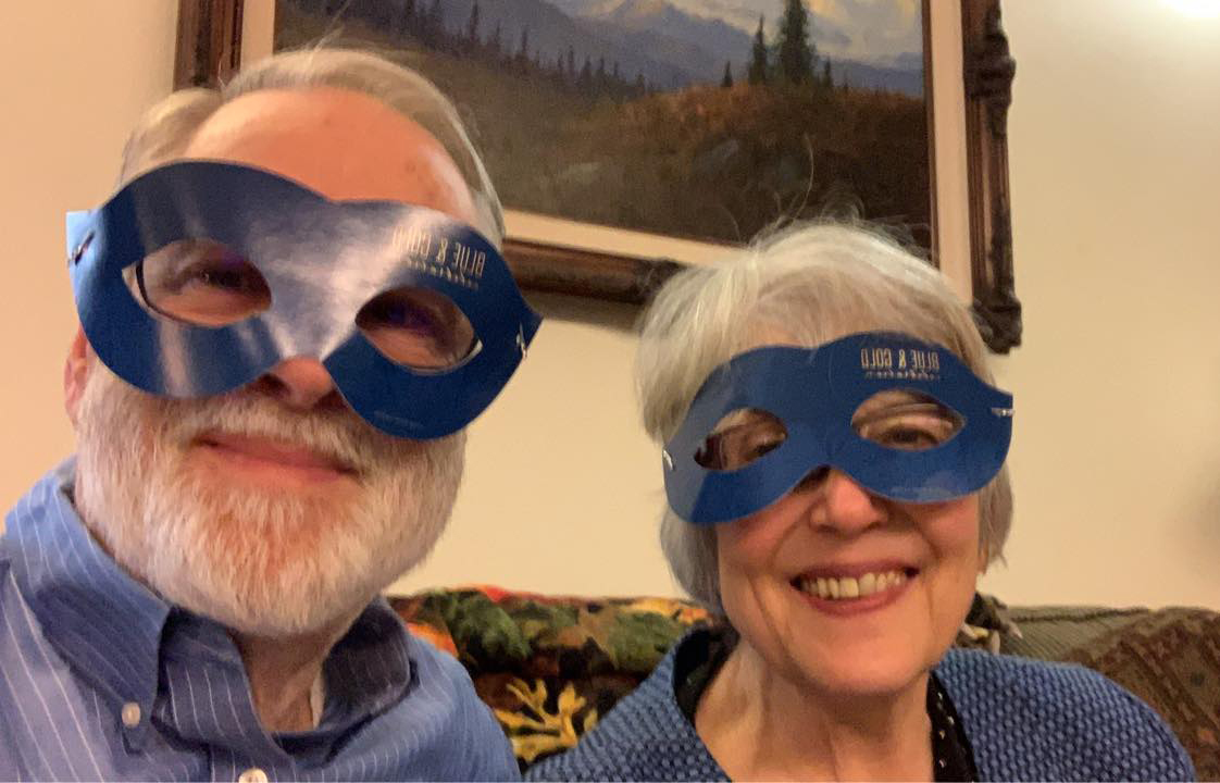 University of Alaska Regent John Davies ’70, ’75 and his spouse, Linda Schandelmeier ’71, shared this selfie during the celebration. Photo courtesy of John Davies and Linda Schandelmeier.