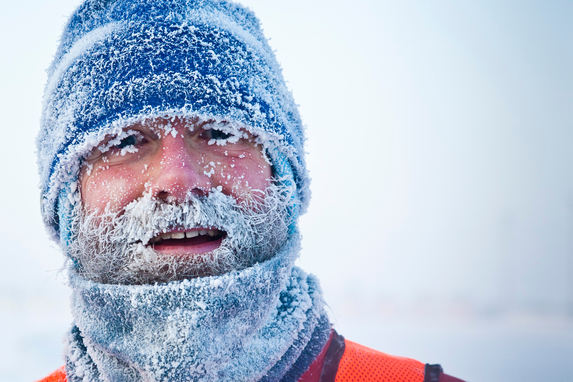 Student in winter gear