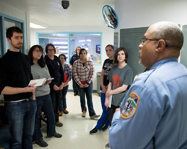 UAF COJO students attending class at the Fairbanks Correctional Center.