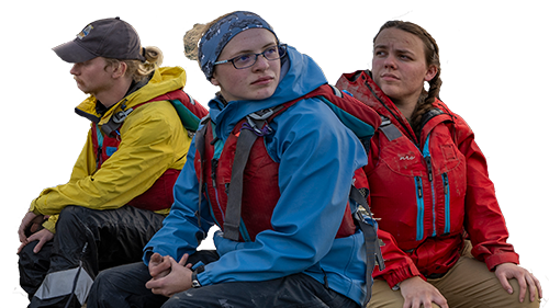 UAF students canoed down the Yukon River from Eagle to Circle with the Honors College Climate Scholars Program in August 2024, led by Brown University Professor Bathsheba Demuth.