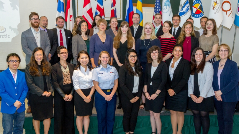 Students and organizers of the Dartmouth “Arctic Science Diplomacy and Leadership Workshop & Model Arctic Council” program.
