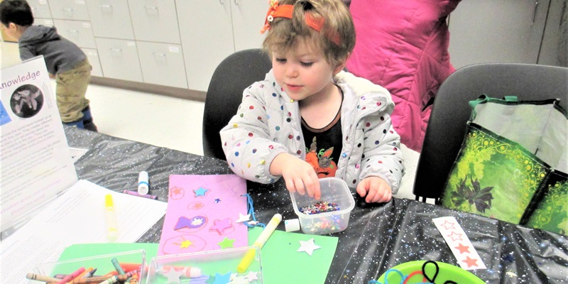 Child with star crafts