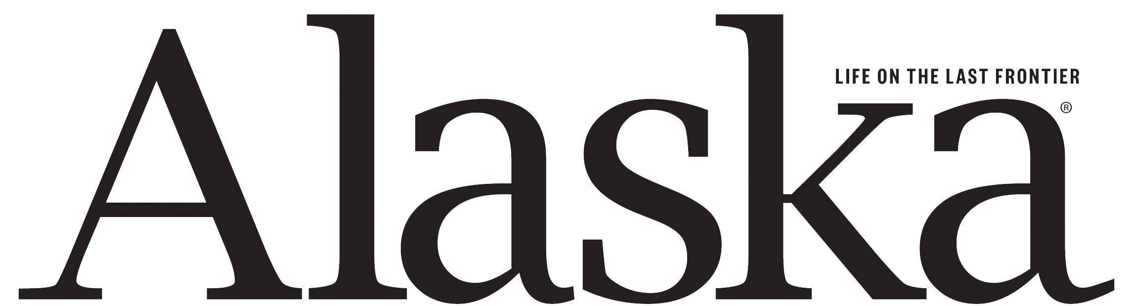 black logo for Alaska Magazine