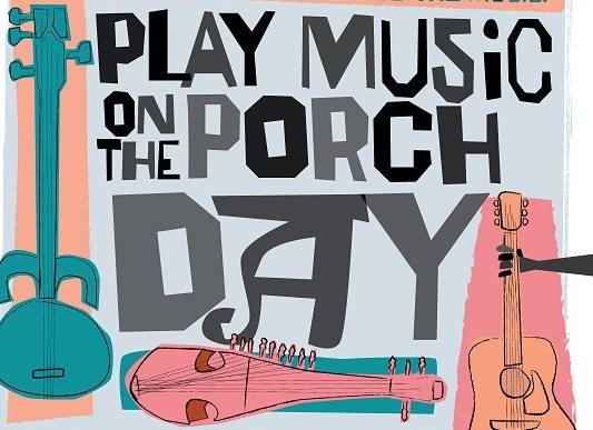Play Music on the Porch Day Logo.