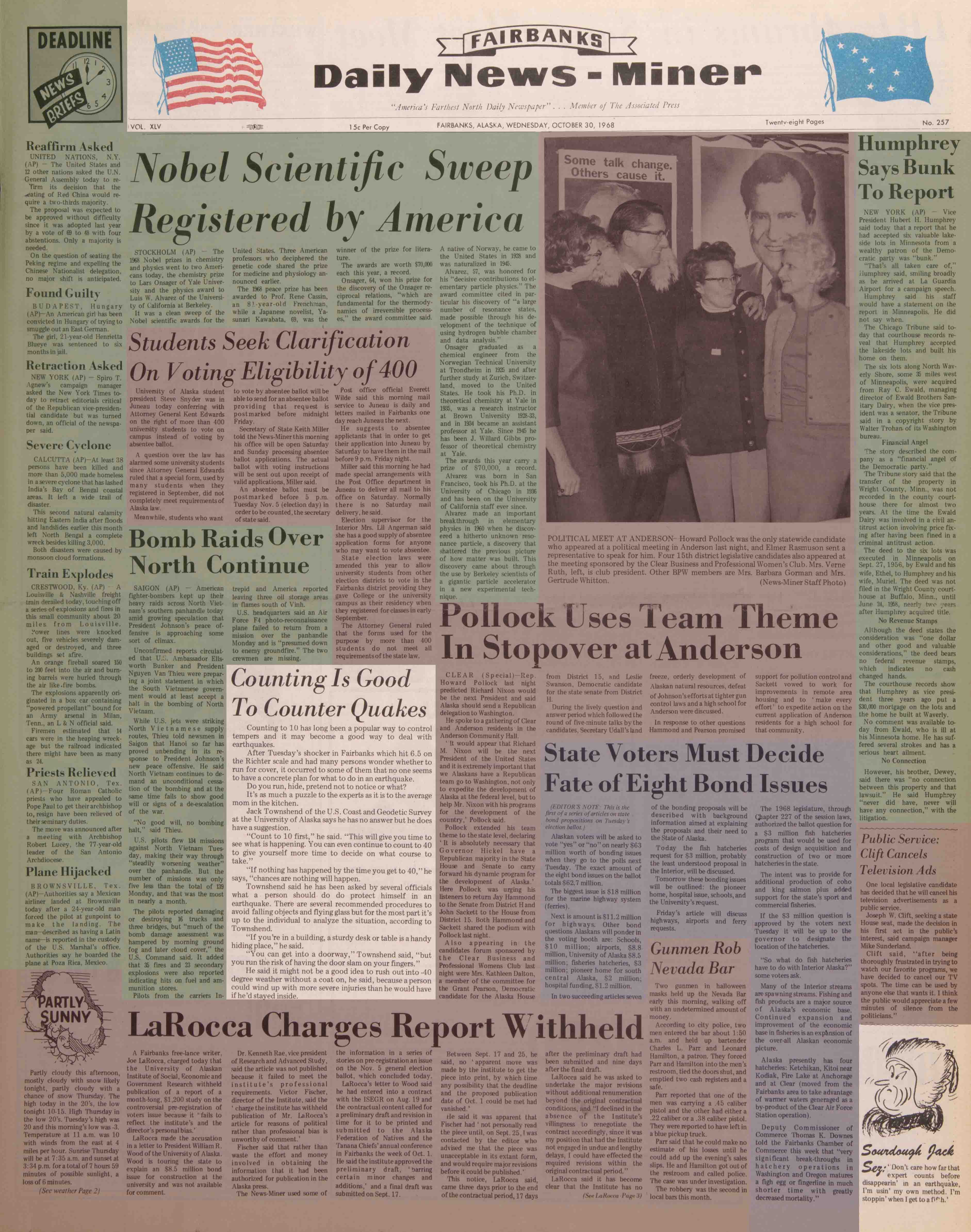1968 October 30, Fairbanks Daily News-Miner (pg 1)