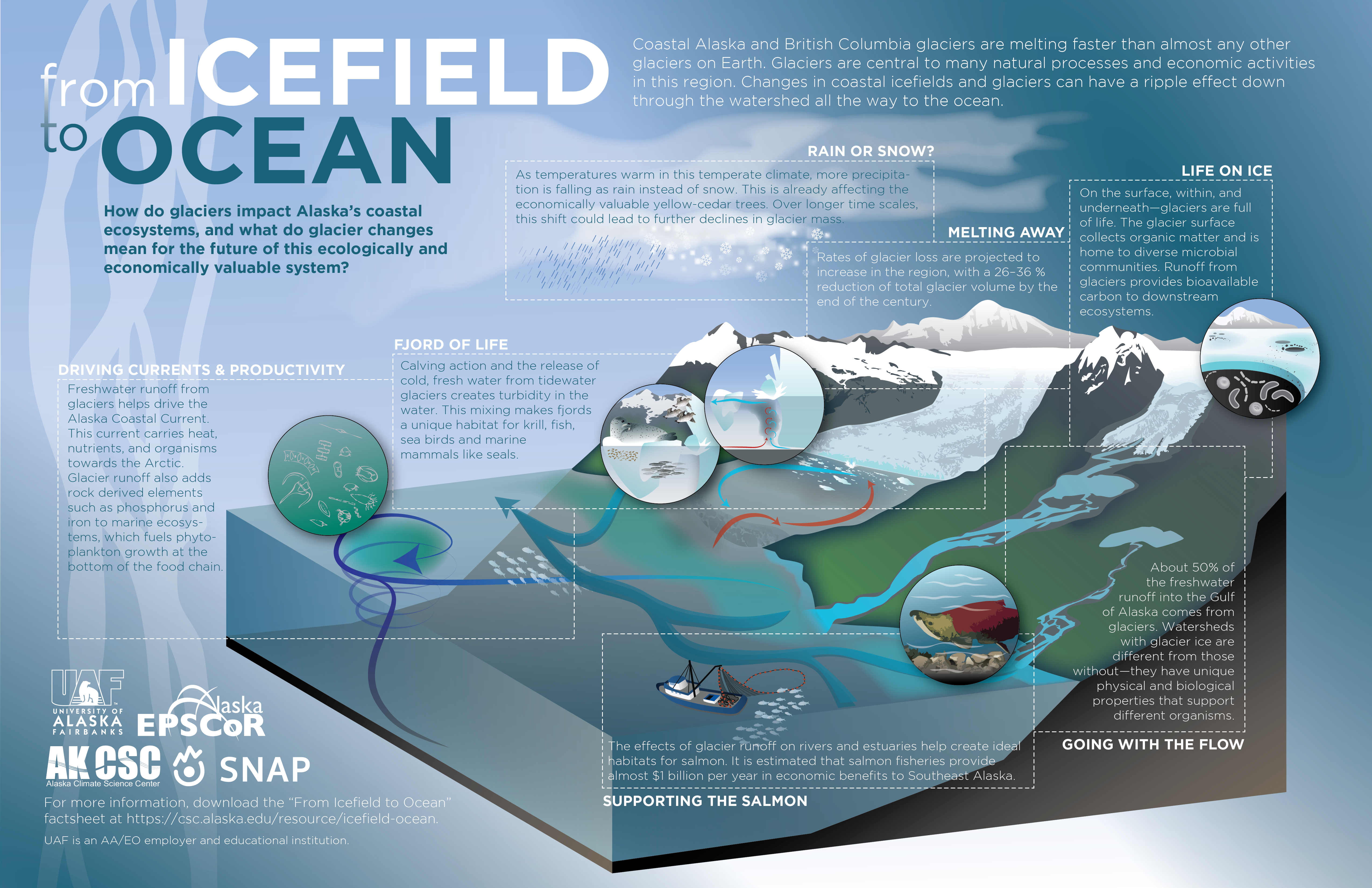 award-winning poster about links between glaciers and the ocean this year