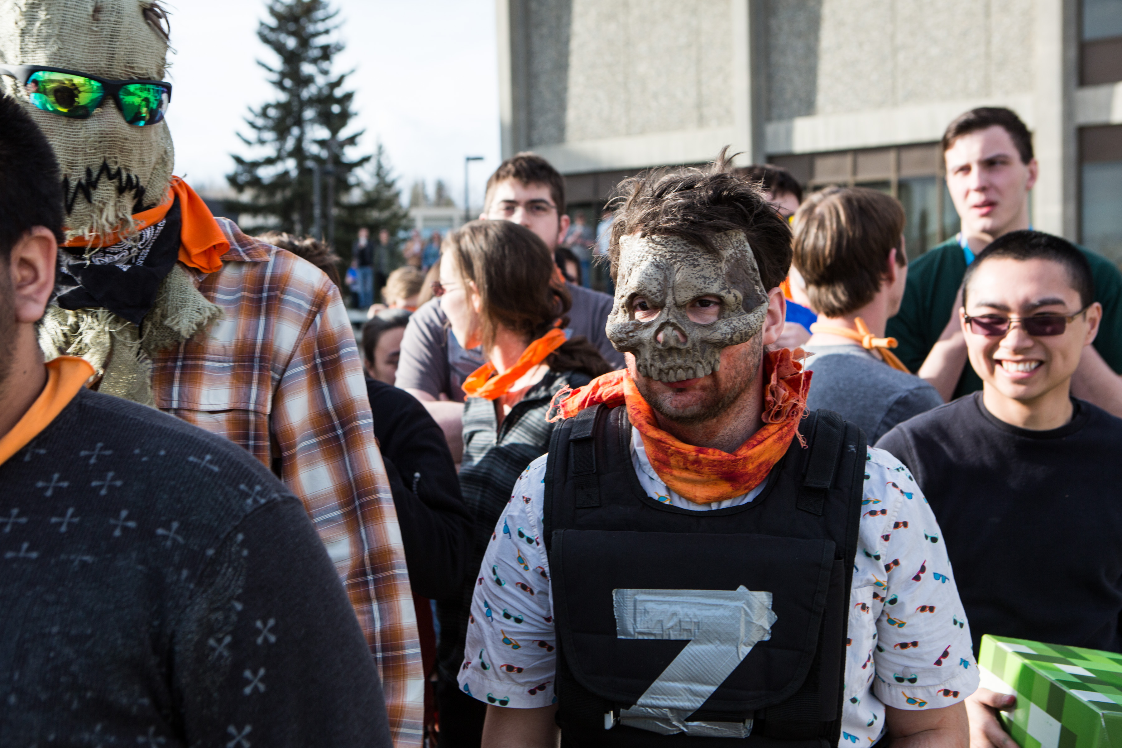 Zombie wars on campus