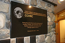CCHRC building plate