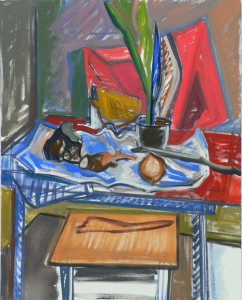 Painter Jessie Hedden submitted this piece, “Still Life,” for the show.