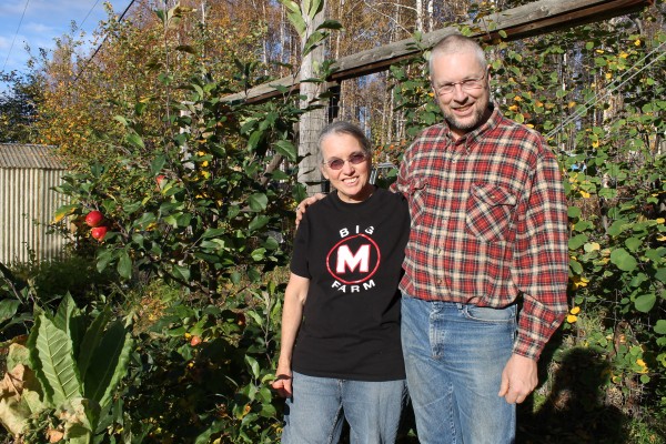 Edna and Vic Johanson grow apples and cherries at their home off Chena Hot Springs Road.