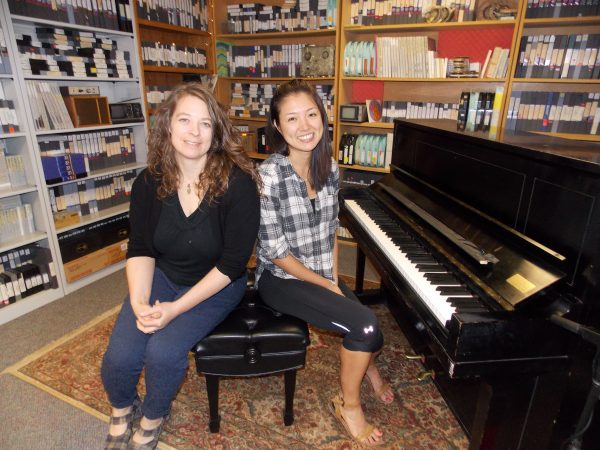 Photo by Nancy Tarnai.  While traveling throughout Alaska giving piano concerts, Miki Sawada stopped by KUAC's Alaska Live studio in August to play music and talk about her life with KUAC host Lori Neufeld.