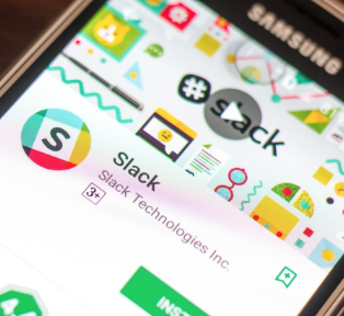 Slack app on a phone