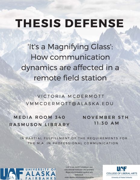 Thesis defense flyer