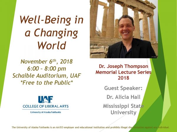 5th annual Joseph Thompson lecture flyer