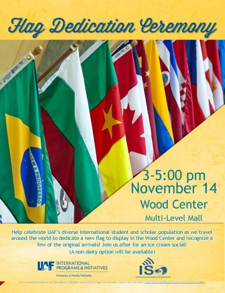 International flag dedication fall 2018 flyer