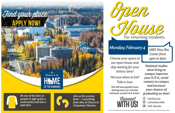 Res Life open house flyer
