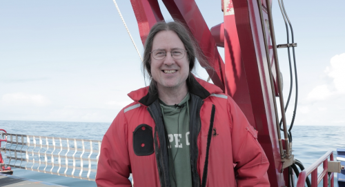 Photo courtesy of Microcosm Film. Seth Danielson, an oceanographer with the University of Alaska Fairbanks College of Fisheries and Ocean Sciences, is one of five researchers who will deliver fast-paced presentations at a April 24 event.