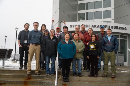 Participants from the 2019 Looking Forward, Looking Back workshop. Photo by Molly Tankersley, Alaska Climate Adaptation Science Center