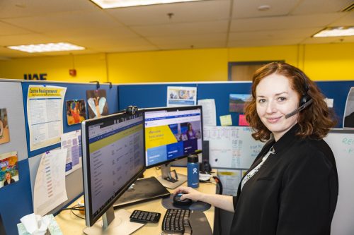 Brighton Brooks, UAF eCampus academic advisor, is currently working from home but, along with the rest of the student services team, available for all UAF students who need help with their distance or online courses.